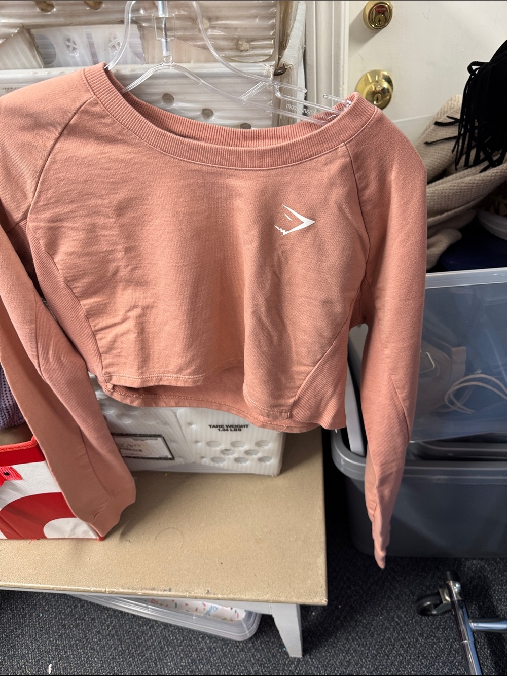 Gymshark crop long sleeve top S // 082647